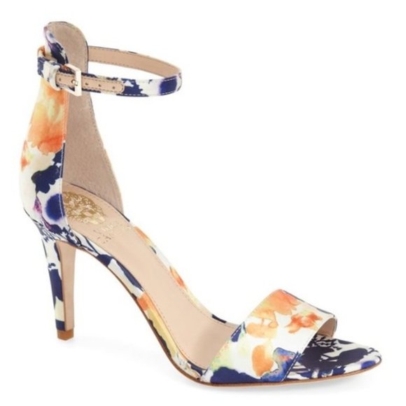 Vince Camuto Shoes - Vince Camuto Court Ankle Strap Multi Color Heels 7